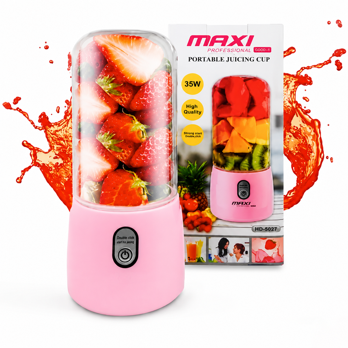 Licuadora Jugos Batidos Portátil Maxi Pro